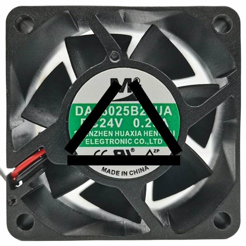 YM DA06025B24UA 24V 0.25A 2 Wires Axial Cooling Fan