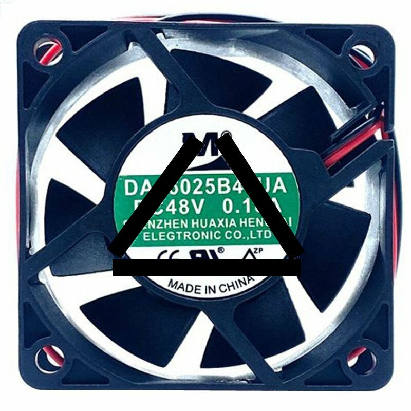 YM DA06025B48UA DC 48V 0.18A 2 Wires Axial Cooling Fan
