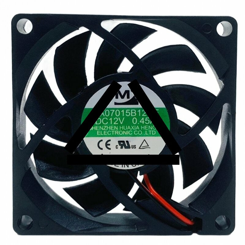 YM DA07015B12UF DC 12V 0.45A 2 Wires Axial Cooling Fan