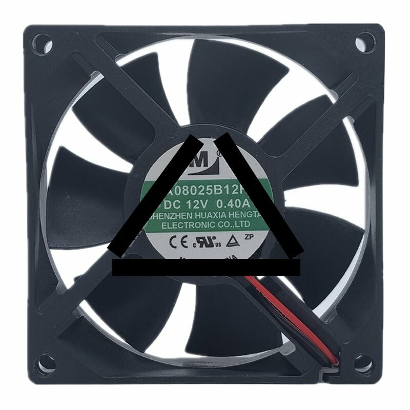 YM DA08025B12HA DC 12V 0.40A 8025 Axial Cooling Fan