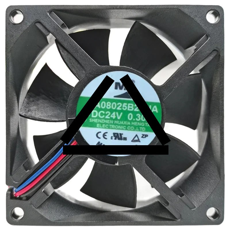 YM DA08025B24HA 24V 0.30A 3 Wires Axial Cooling Fan