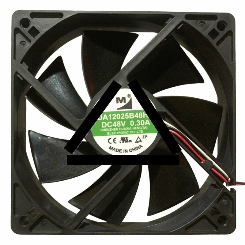 YM DA12025B48HA DC 48V 0.30A 3 Wires Axial Cooling Fan