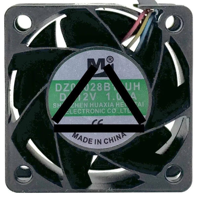 YM DZ04028B12UH DC 12V 1.00A 4 Wires PWM Axial Cooling Fan
