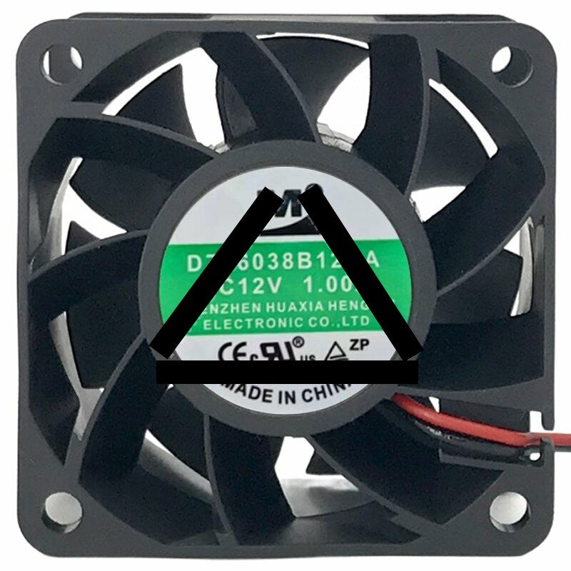 YM DZ06038B12HA DC 12V 1.00A 2 / 3 / 4 Wires Axial Cooling Fan