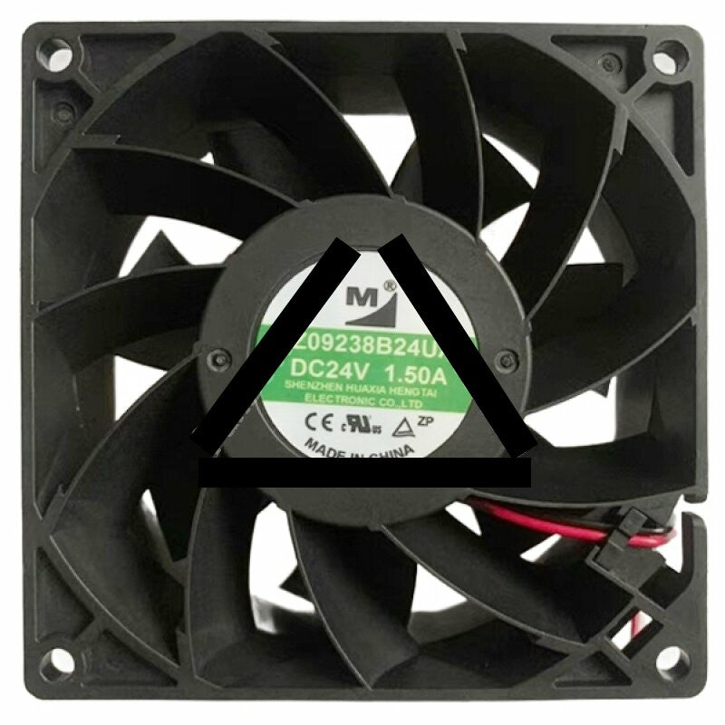 YM DZ09238B24UA DC 24V 1.50A 2 Wires Axial Cooling Fan