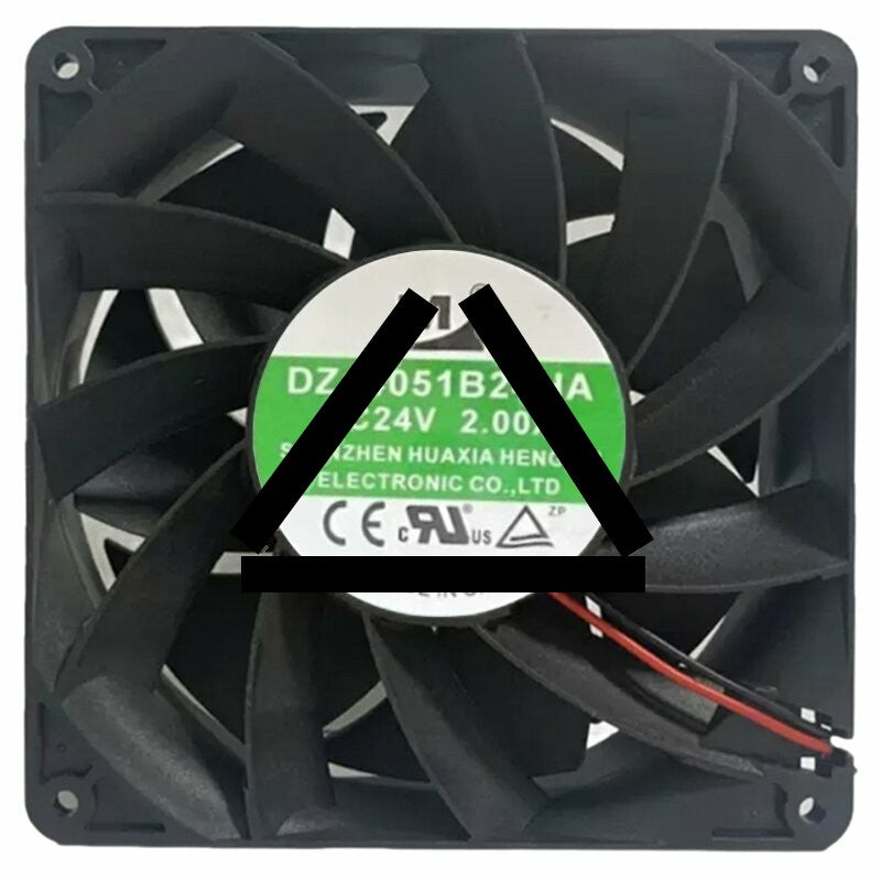 YM DZ14051B24HA DC 24V 2.00A 2 Wires Axial Cooling Fan