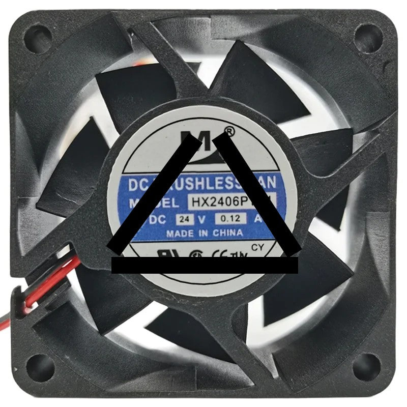 YM HX2406PTB1 24V 0.12A 2 Wires DC Brushless Axial Fan