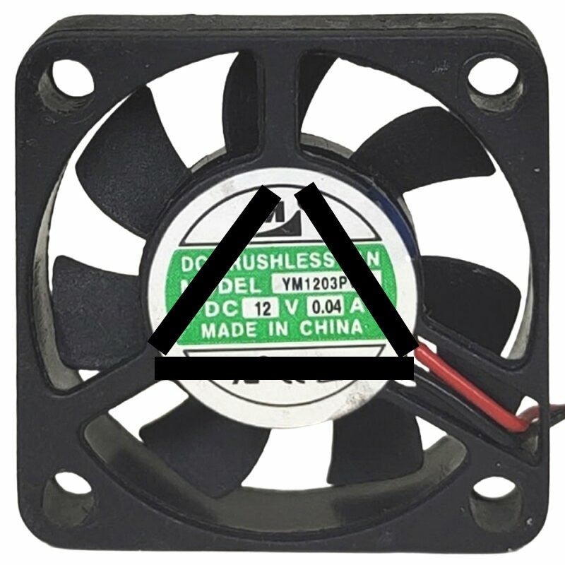 YM YM1203PVS1 12V 0.04A 2 Wires DC Brushless Axial Cooling Fan