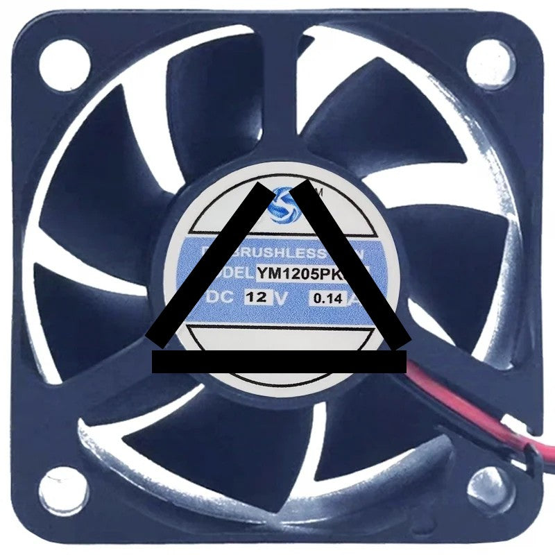 YM YM1205PKS1 12V 0.14A 2 Wires DC Brushless Axial Cooling Fan