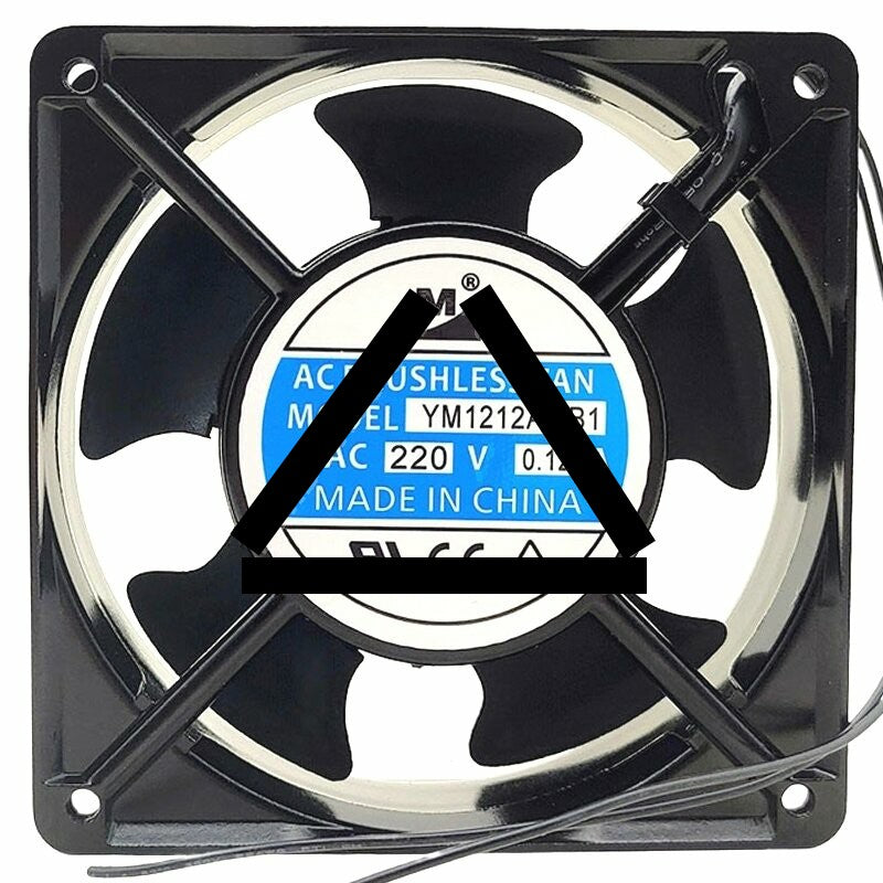 YM YM212AMB1 AC 220V 0.12A 2 Wires Brushless Axial Cooling Fan