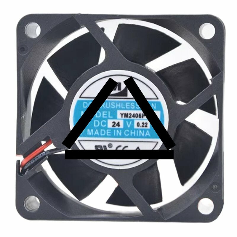YM YM2406PTB1 DC 24V 0.22A 6025 Brushless Axial Cooling Fan