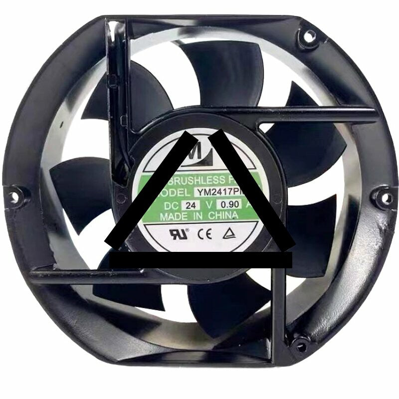 YM YM2417PMB1 24V 0.90A 2 Wires DC Brushless Axial Cooling Fan