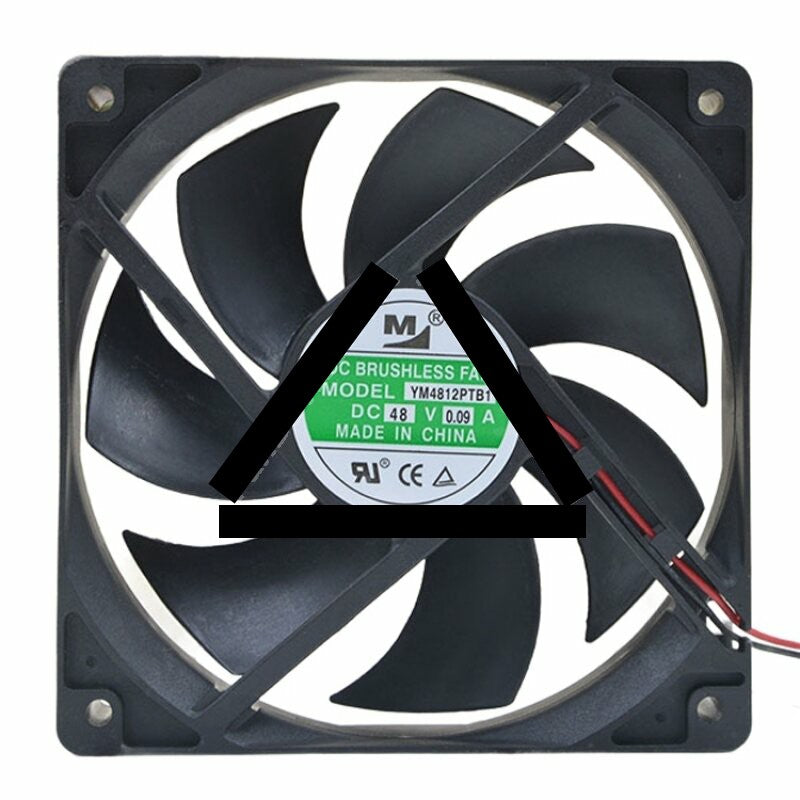 YM YM4812PTB1 DC 48V 0.09A 12025 Brushless Axial Cooling Fan