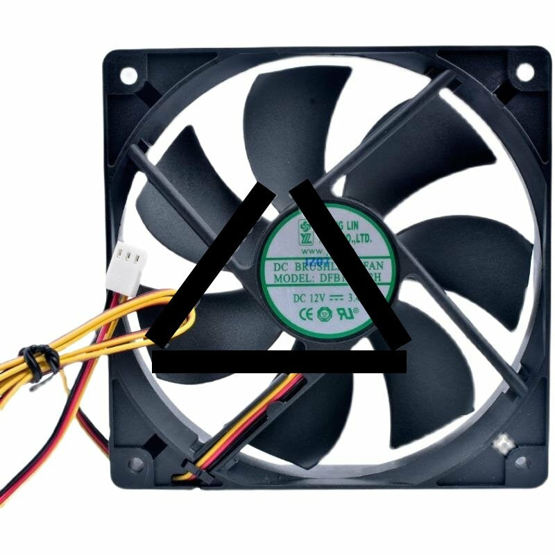 Young Lin DFB122512H DC 12V 3.4W 12025 Axial Brushless Cooling Fan