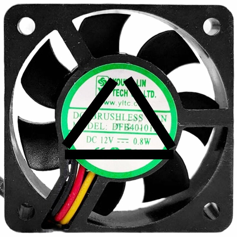 YOUNG LIN DFB401012H DC 12V 0.8W Brushless Axial Cooling Fan