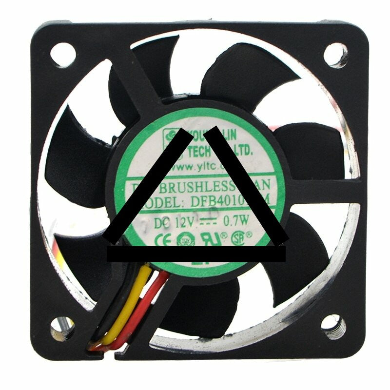 Young Lin DFB401012M DC 12V 0.7W 4010 Axial Brushless Cooling Fan