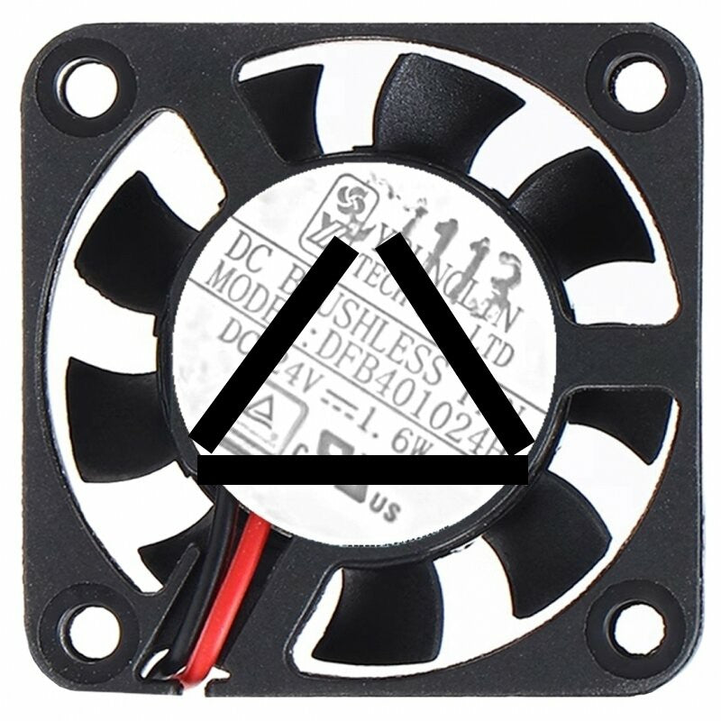YOUNG LIN DFB401024H DC 24V 1.6W 2 Wires Brushless Axial Cooling Fan