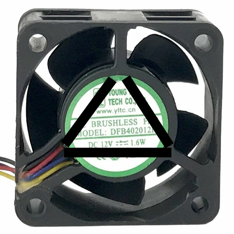 YOUNG LIN DFB402012H DC 12V 1.6W 4020 Axial Cooling Fan