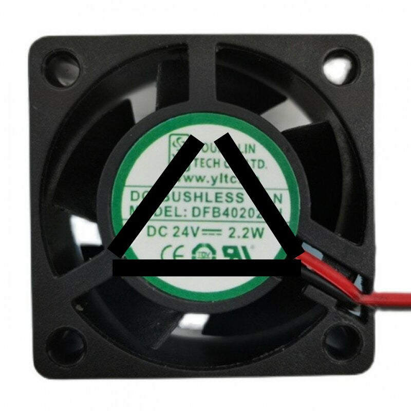 YOUNG LIN DFB402024H DC 24V 2.4W 2 Wires / 3 Wires Axial Cooling Fan