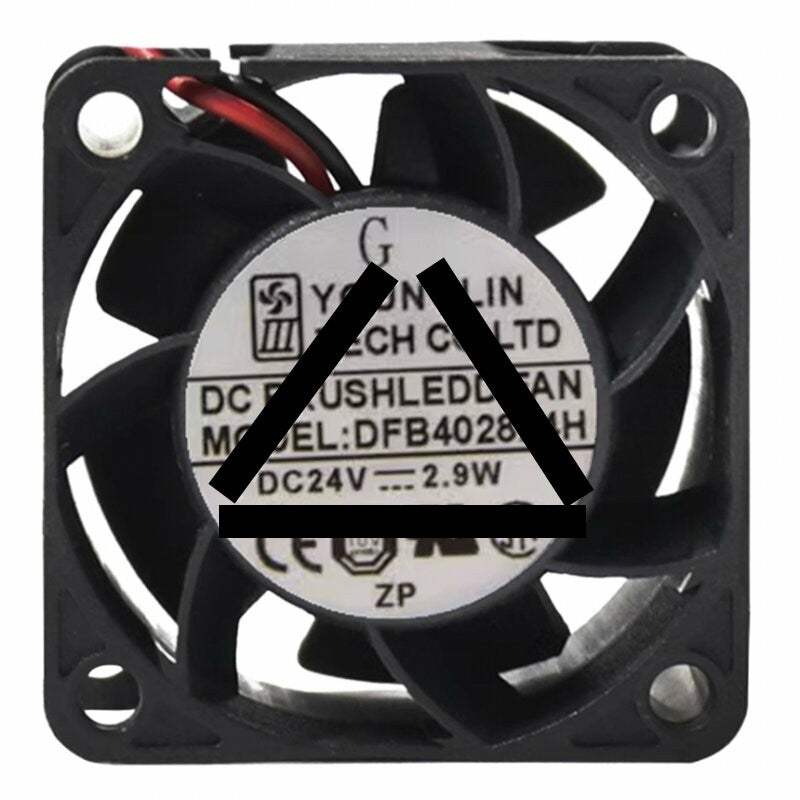 YOUNG LIN DFB402824H DC 24V 2.9W 4028 Brushless Axial Cooling Fan