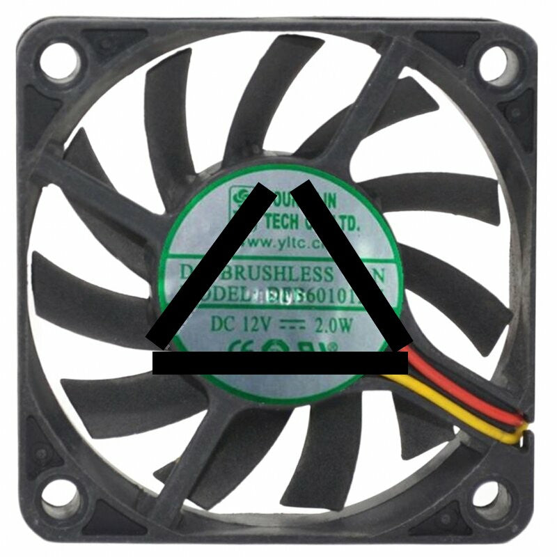 YOUNG LIN DFB601012M 12V 2.0W 2 / 3 / 4 Wires DC Brushless Axial Fan