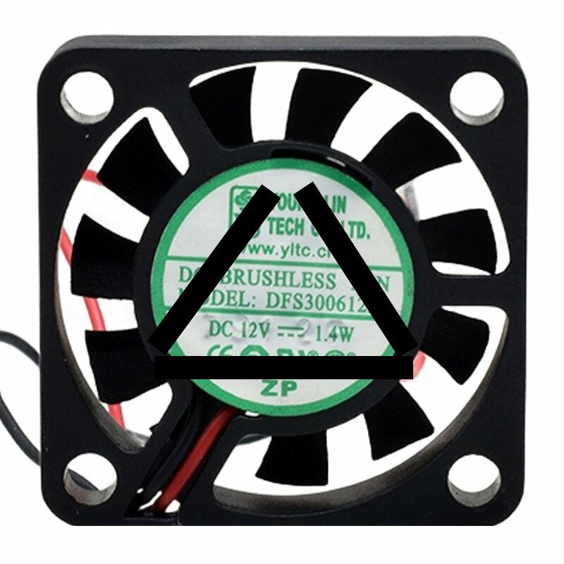 YOUNG LIN DFS300612H DC 12V 1.4W 3006 Brushless Axial Cooling Fan