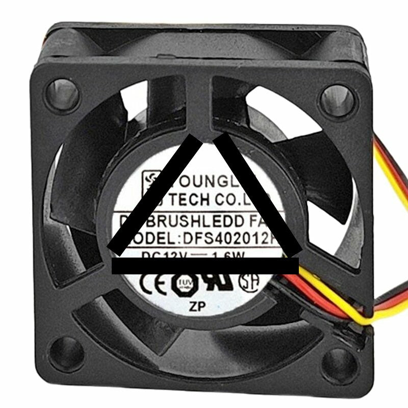 YOUNG LIN DFS402012H DC 12V 1.6W 4020 Axial Cooling Fan