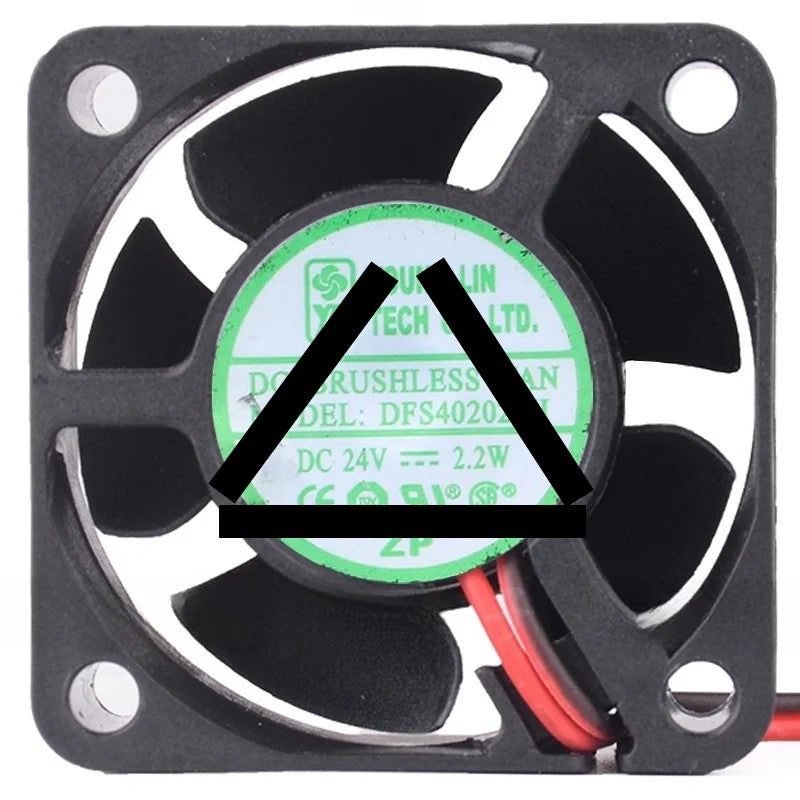 YOUNG LIN DFS402024H 24V 2.2W 2 / 3 Wires Cooling Fan