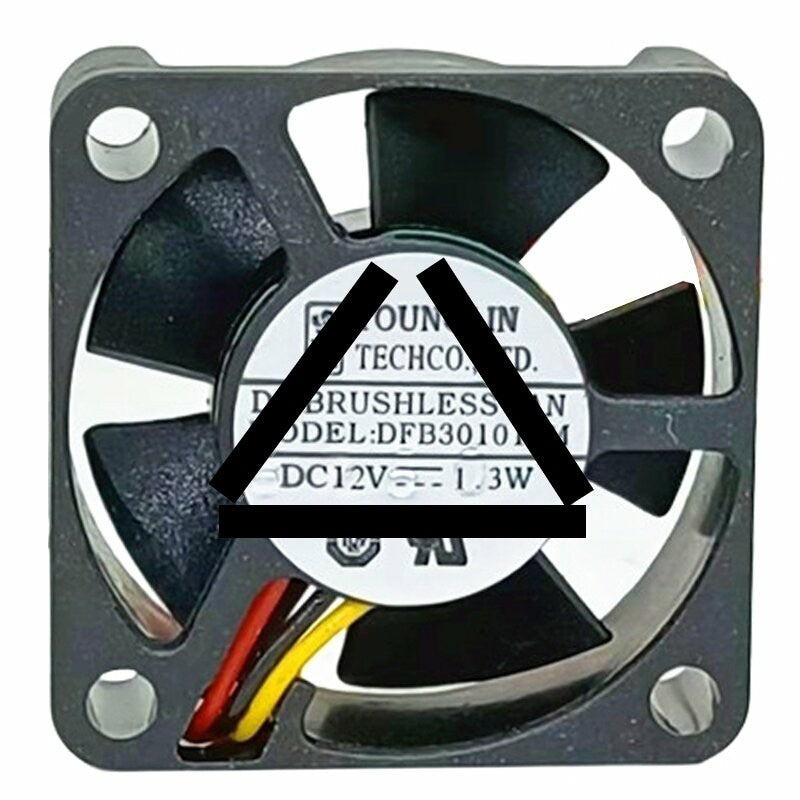 YOUNGLIN DFB301012M DC 12V 1.3W 2 Wires / 3 Wires Brushless Axial Cooling Fan