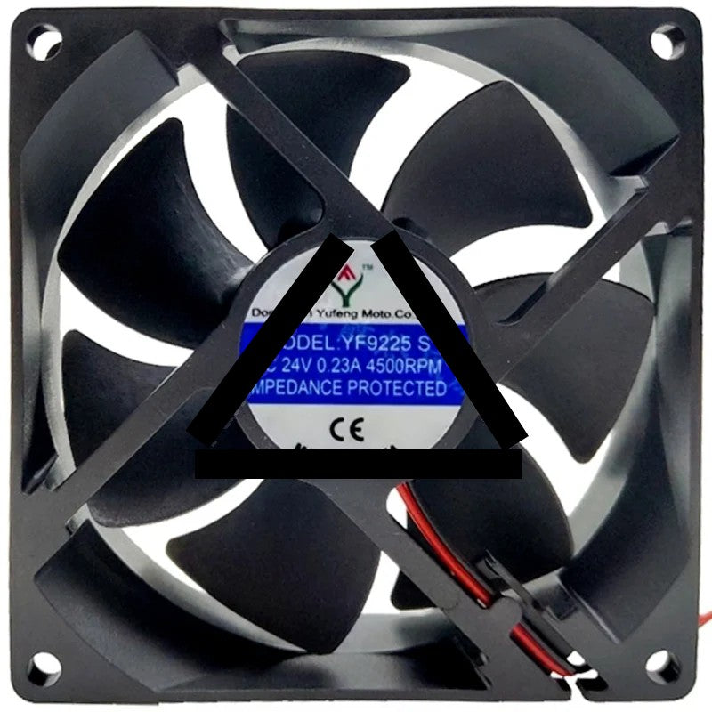 YuFeng YF9225S 24V 0.23A Impedance Protected 4500RPM Cooling Fan