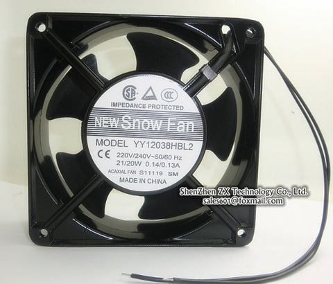 YY12038HBL2 two wire AC220V 12CM 120*120*38MM Cabinet fan AC FAN in stock~