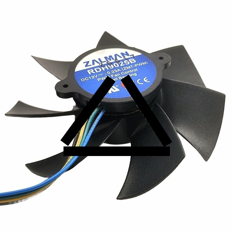 ZALMAN RDH9025B DC 12V 0.23A 4 Wires Ball Bearing PWM Axial Cooling Fan