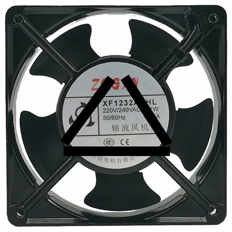 ZOGXN XF1232ASHL AC 220V/240V 0.13A 21W 2 Wires Axial Cooling Fan