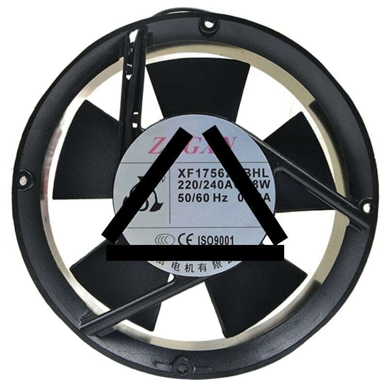 ZOGXN XF17562ABHL AC 220/240V 0.18A 28W 2 Wires Axial Cooling Fan