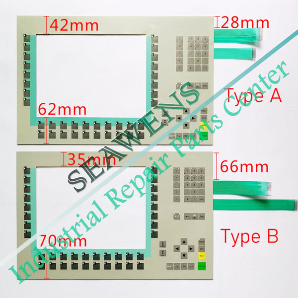 6AV6542-0AD10-0AX0 MP370-12 Key Membrane Keypad For HMI Operator Panel Repair,New In Stock