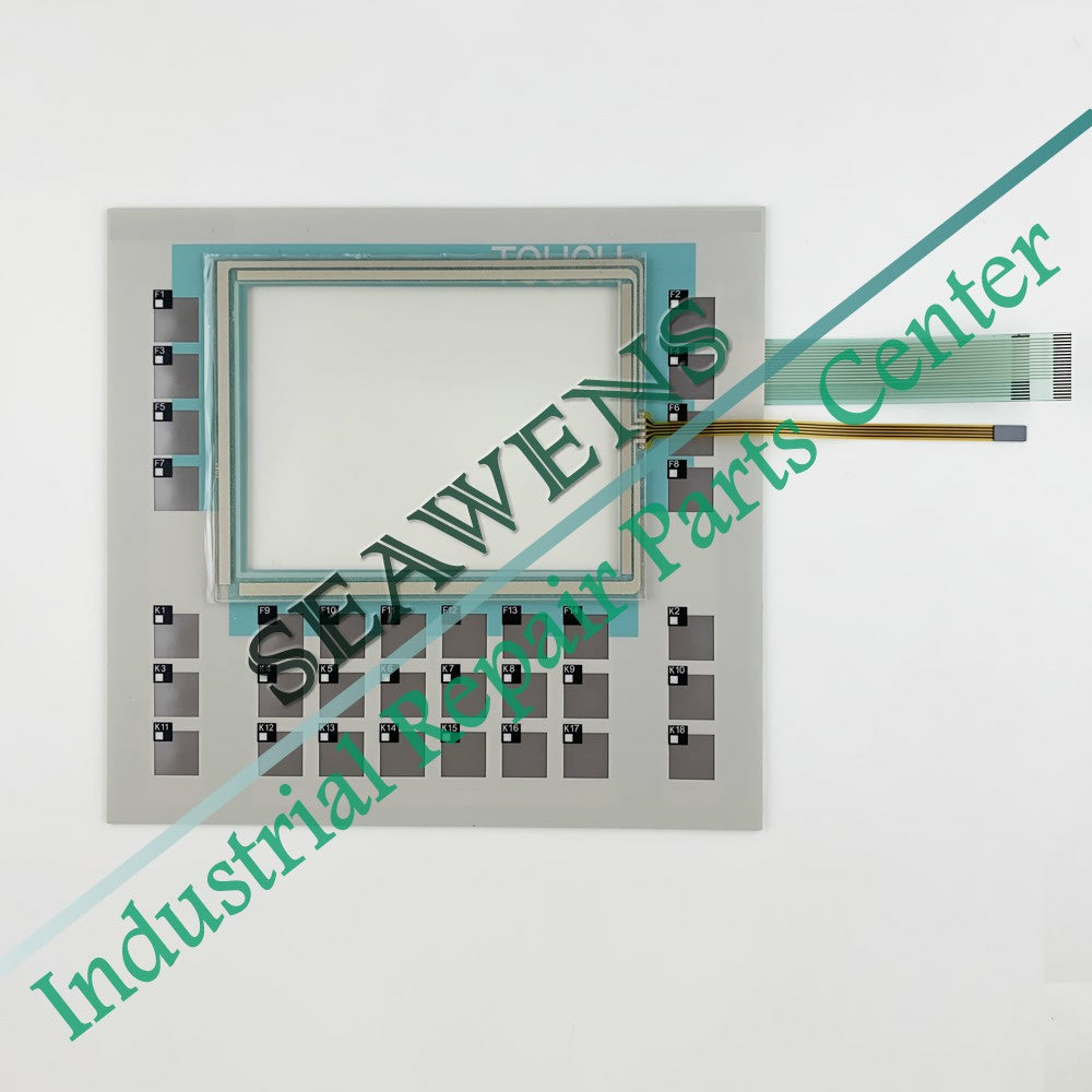 6AV6551-2HA01-1AA0 OP177B لوحة مفاتيح غشائية + زجاج شاشة تعمل باللمس لإصلاح لوحة مشغل HMI، جديد في المخزون 